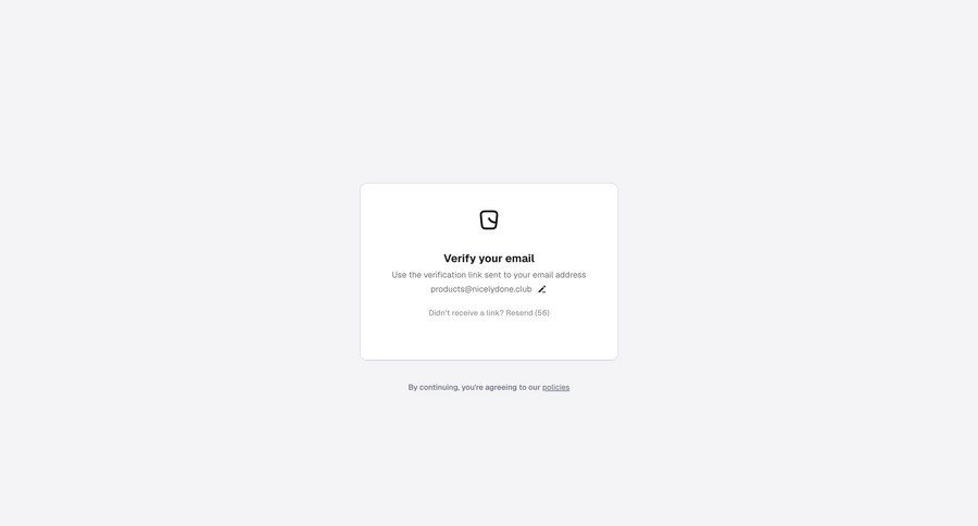 Reflag
			onboarding verification account setup onboarding authentication email verification ui page example