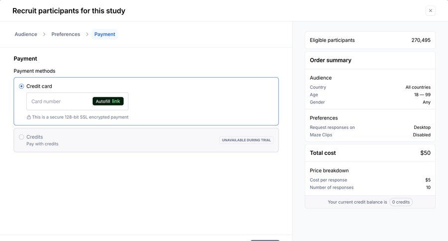 Maze
				checkout ui page example
