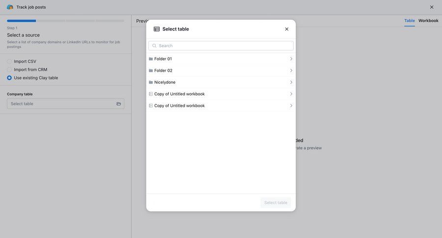 Clay
			 modal screen data management form progress indicator wizard data import ui page example