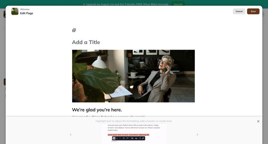 Mighty
			content editor modal & popover edit modal screen content management form menu ui page example