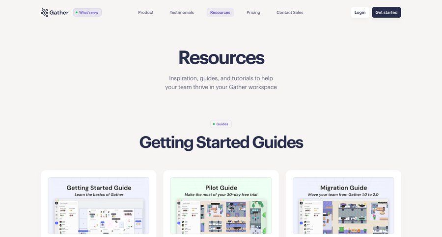 Gather
				article ui page example