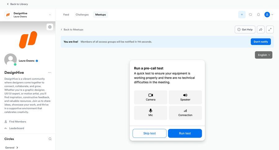 Kajabi
			 modal screen grid onboarding alert message system notification push notification notification center setup communication ui page example