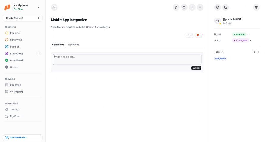 UserJot
			 task management sidebar navigation project management right sidebar ui page example