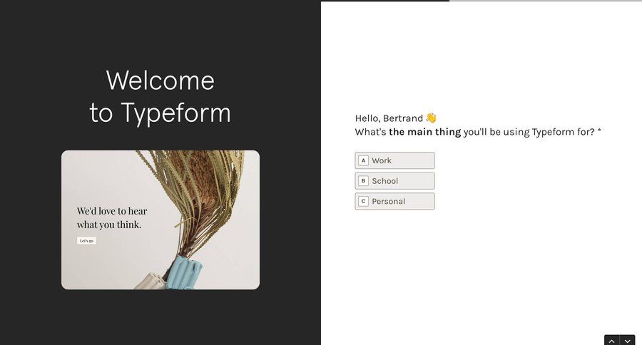 Typeform
			    ux ui design