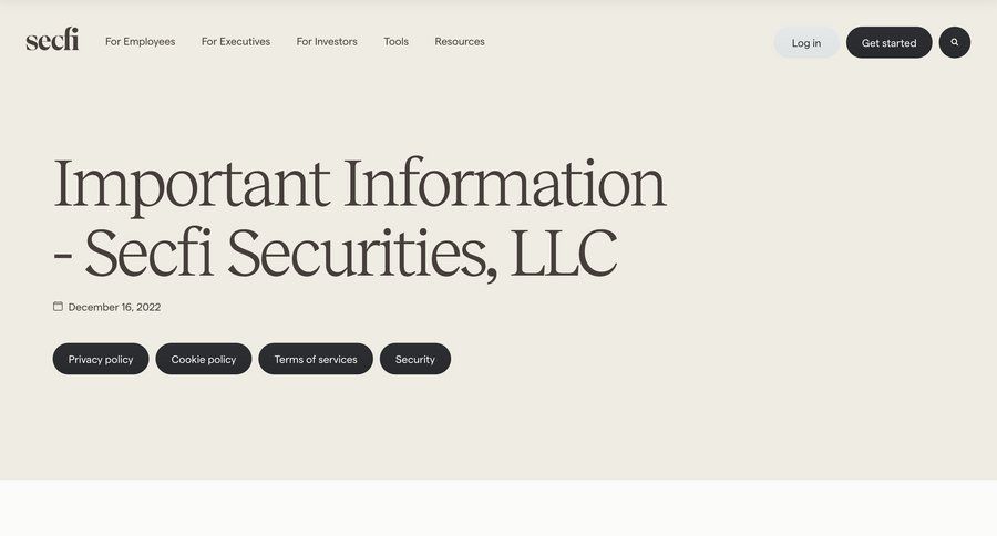 Secfi
			 affiliate program suggestion ui page example