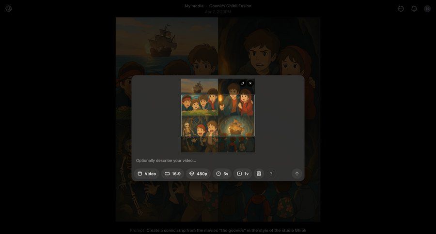 Sora
			 modal screen form call intelligence create generate edit mode ui page example