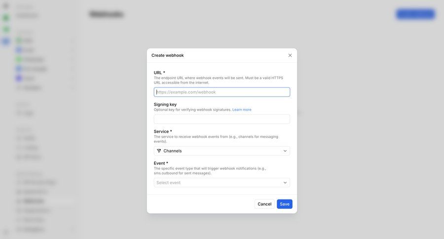 Bird
			 api integrations ui page example