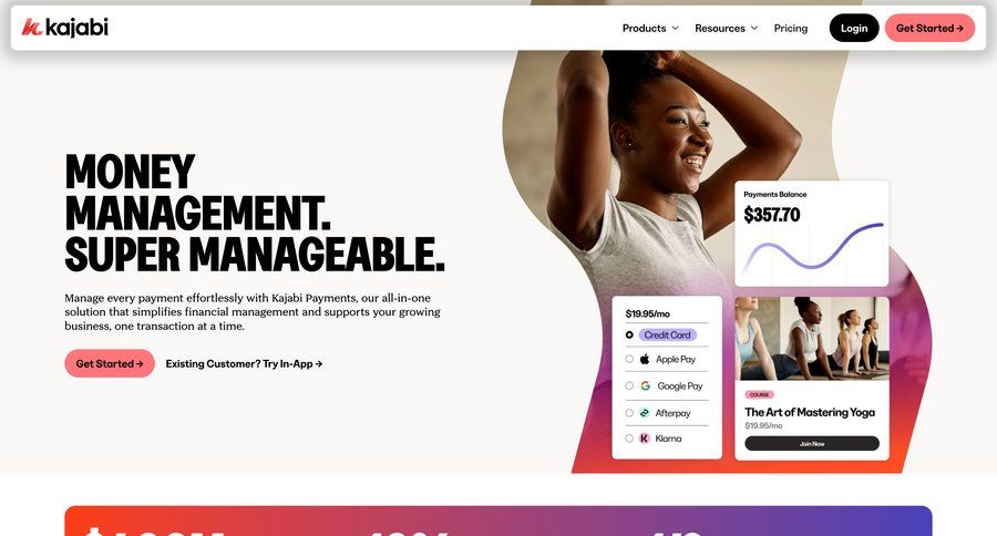 Kajabi
			 features check out order tracking ui page example