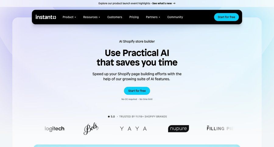 Instant
			 manage links coming soon drag & drop call intelligence call to action testimonials connect service ui page example