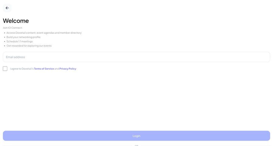Dovetail
				signin ui page example