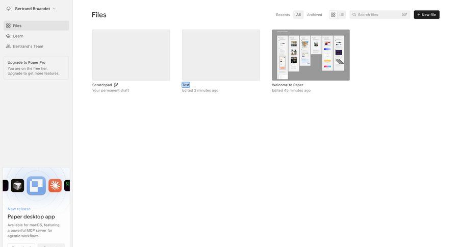 Paper
				home ui page example