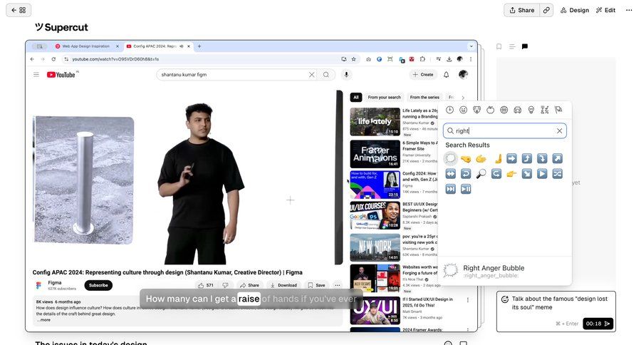 Supercut
			 full-screen layout video player information page detail view info view menu search results ui search results ui page example