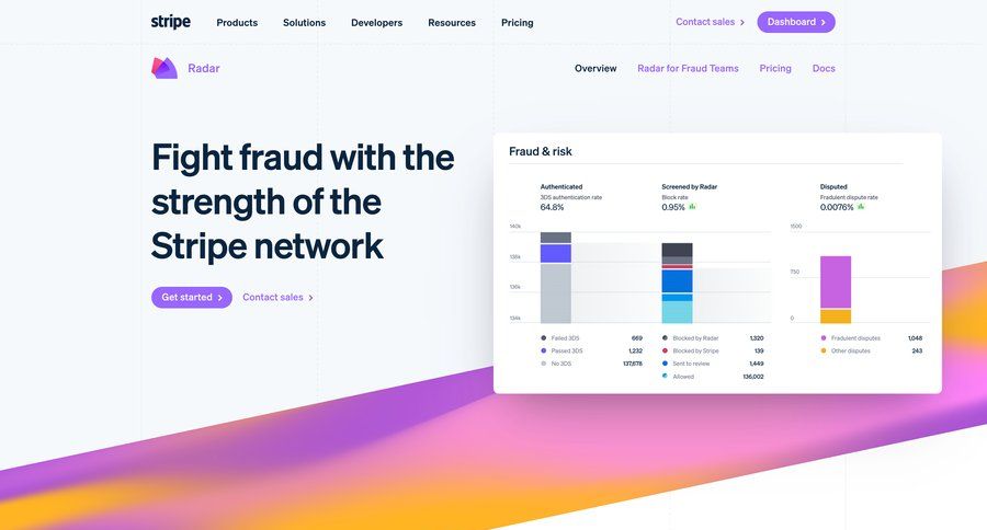 Stripe
			 checkout screen transaction history map view rule engine rich text ui page example