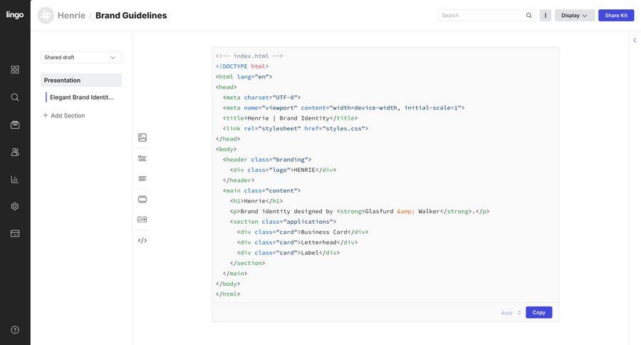Lingo
				detail page ui page example