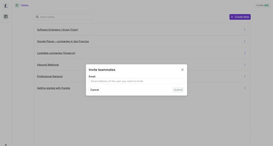 Freckle
				list ui page example