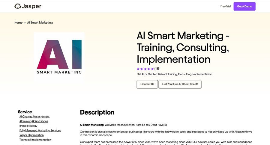 Jasper
				partner program & affiliation ui page example