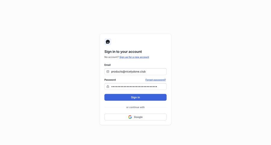 UserJot
			signin form account setup form user authentication authentication login sign in ui page example