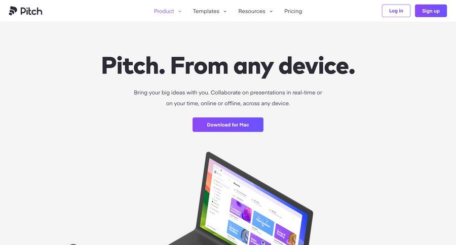 Pitch
			 import file integration desktop download mobile download report offline mode comment mode ui page example