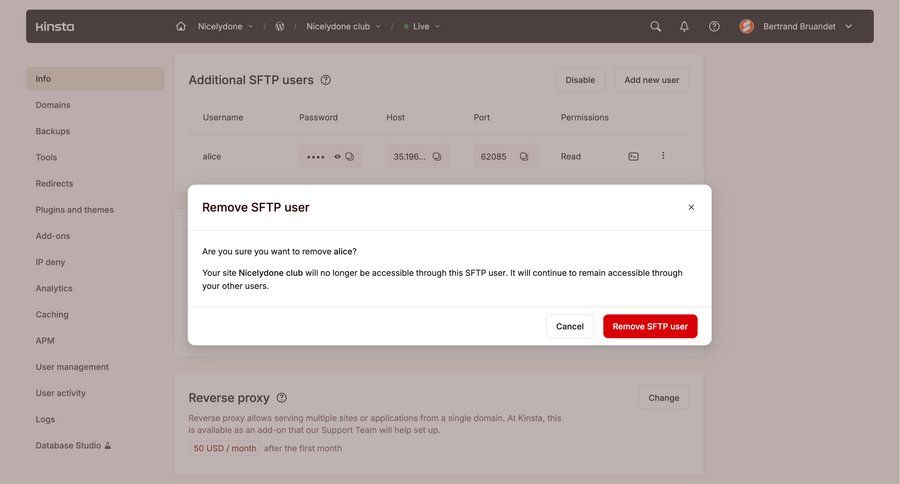 Kinsta
				settings ui page example