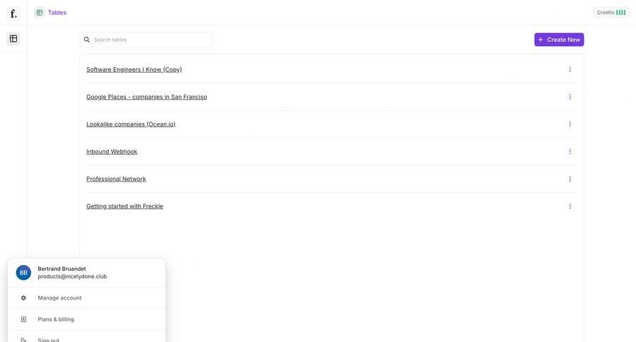 Freckle
			list popover account settings data management account management onboarding account setup account settings user account full-screen layout user profile create menu ui page example