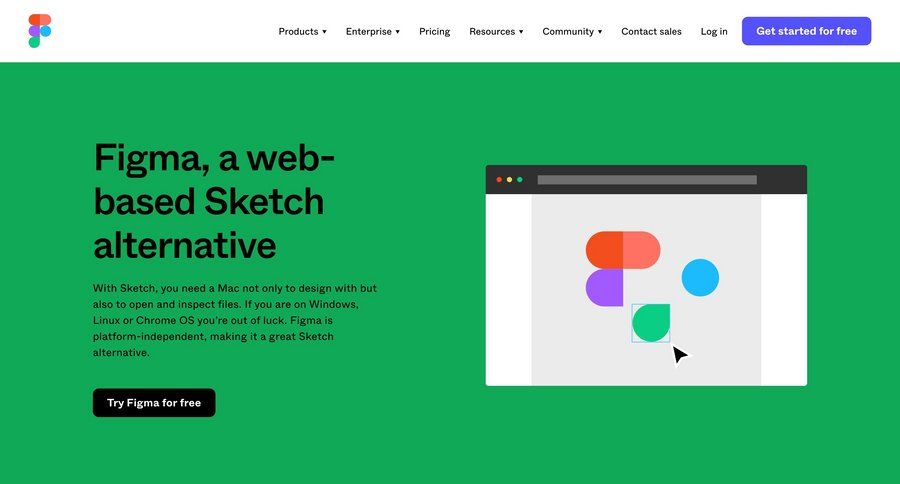 Figma
			 real-time collaboration alternatives filter ui sort by ui affiliate program comment mode ui page example