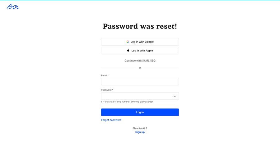 Air
			 form user authentication authentication full screen modal security log in ui page example