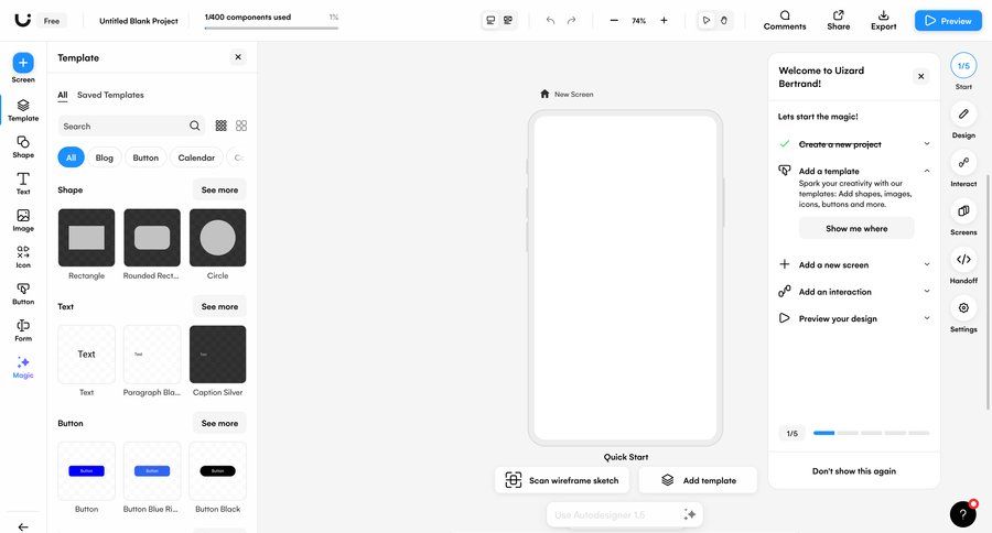 Uizard
			            ux ui design