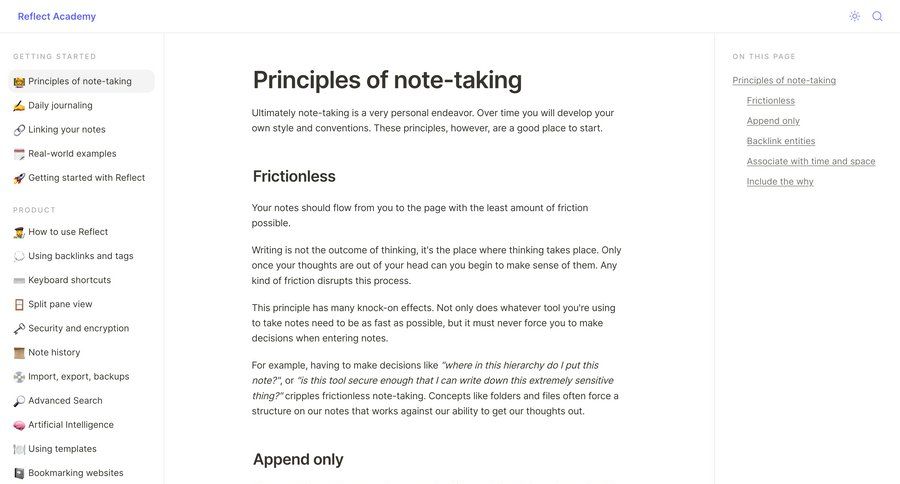 Reflect
			 sidebar navigation getting started guide article documentation keyboard shortcuts shortcuts advanced search ui page example