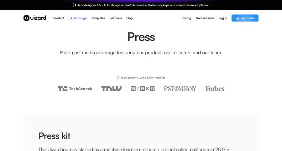 Uizard
			press brand resources announcement search results media gallery contact us assets alternatives media assets press release free templates search results ui filter ui rp marketing website design blog templates ui page example