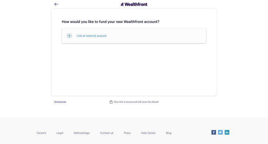 Wealthfront
			     ux ui design
