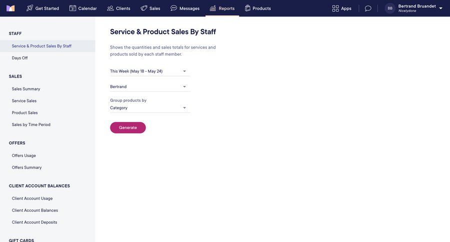 Mangomint
			 sidebar navigation form data analysis full-screen layout data filtering sidebar analytics ui page example