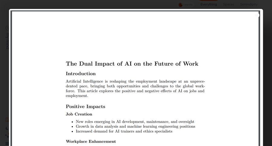 Mymind
			 modal screen artificial intelligence design upgrade modal editorial blog post news article article feature article mobile ui page example