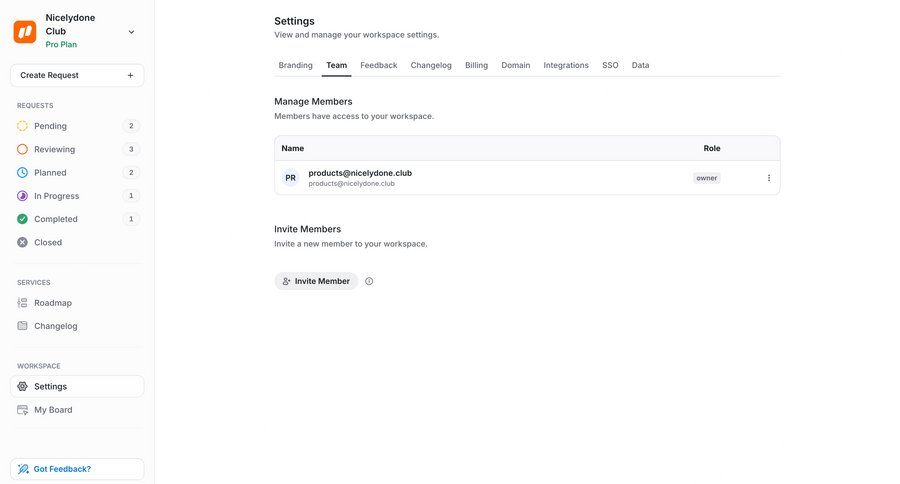 UserJot
			settings list edit team settings workspace settings configuration settings workspace settings ui page example