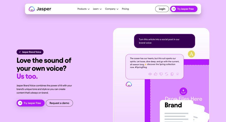 Jasper
			 chrome extension voice affiliate program ui page example