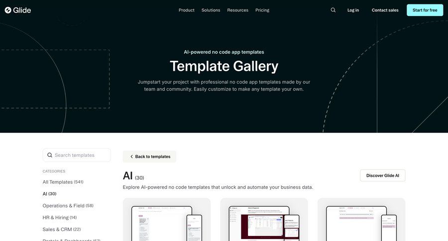 Glide
				search ui page example