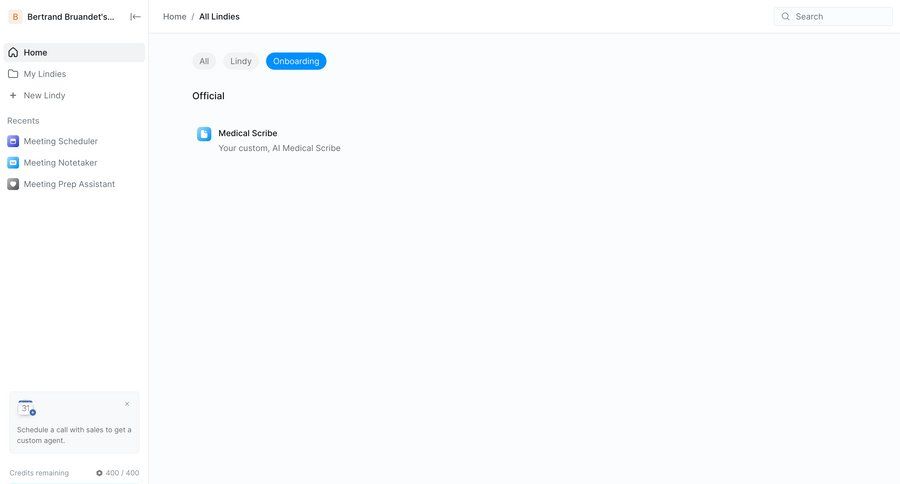 Lindy
			 task management dashboard artificial intelligence onboarding automation task completion content hierarchy ui page example