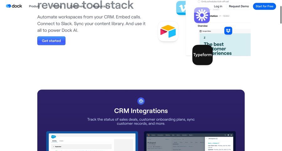 Dock
			 workflow automation api integration ui page example