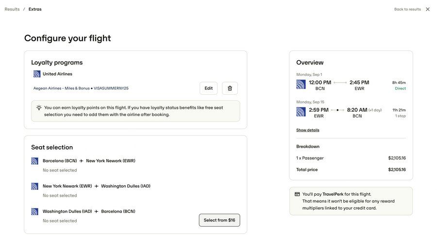 Travelperk
				detail page ui page example