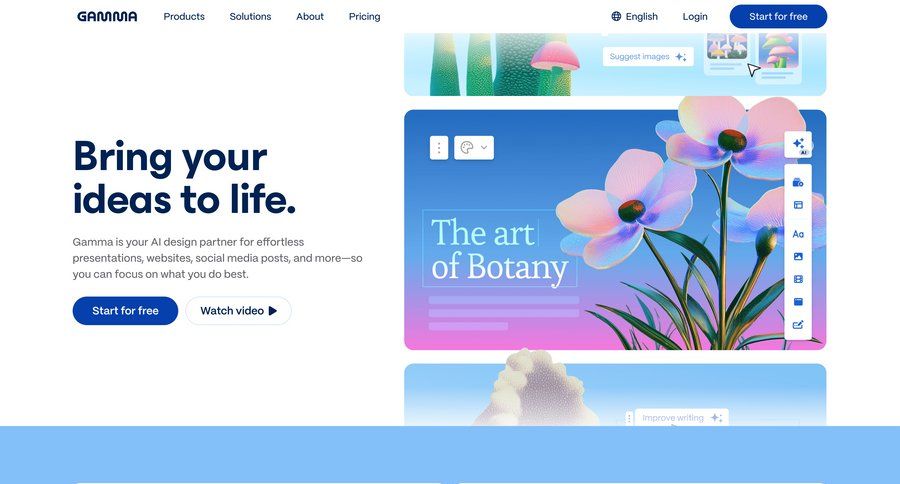 Gamma screen example