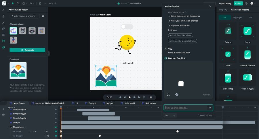 Lottie
			timeline application download collection settings artificial intelligence grid editor design export rounded corners sidebar generate desktop download mobile timeline ui download report ui page example