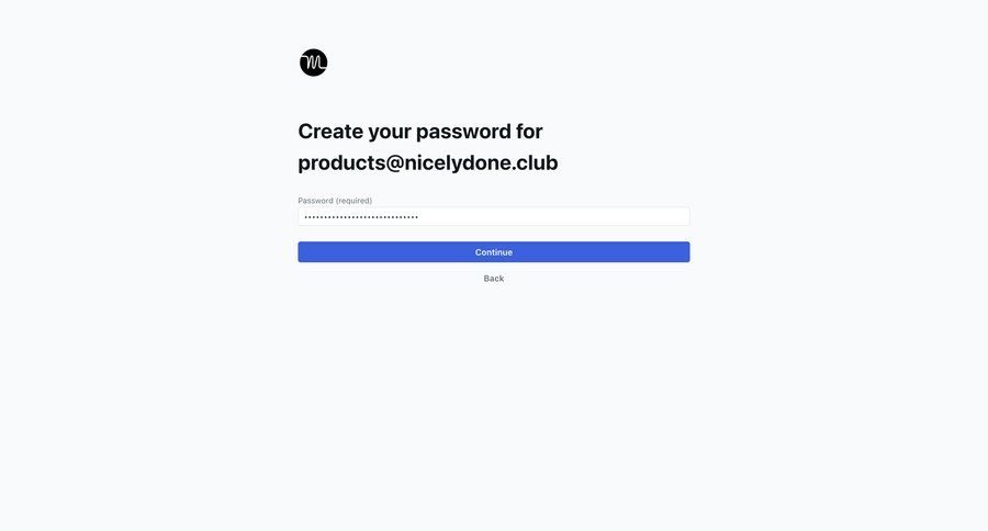 Motion
				password reset page example