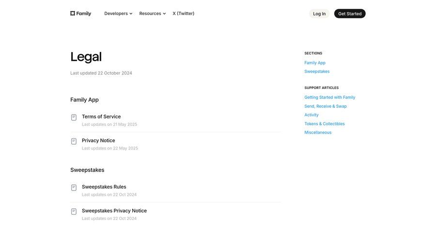 Family
			 document list ui page example