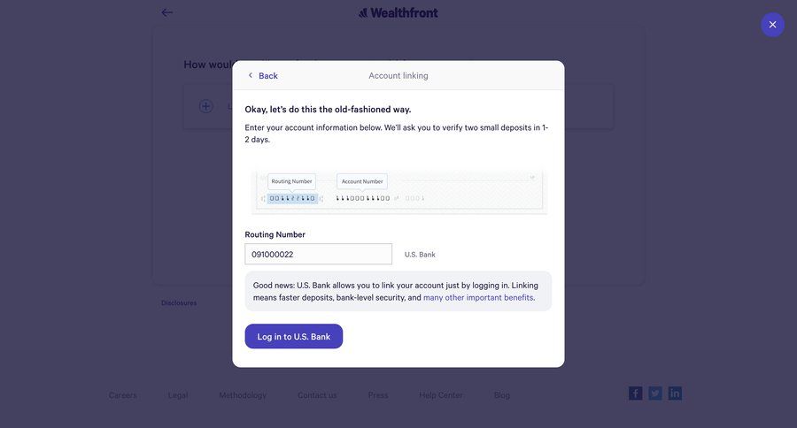 Wealthfront
			    ux ui design