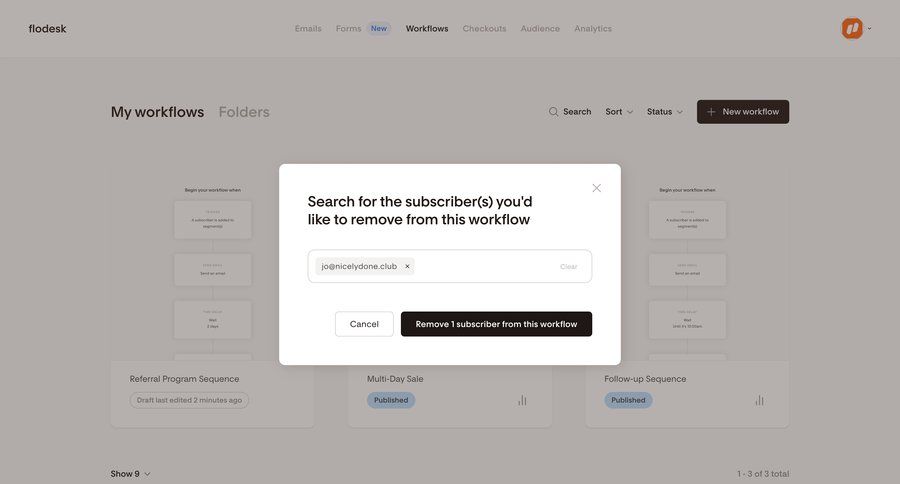 Flodesk
			 account management workflow form workflow management collaborators group members ui page example