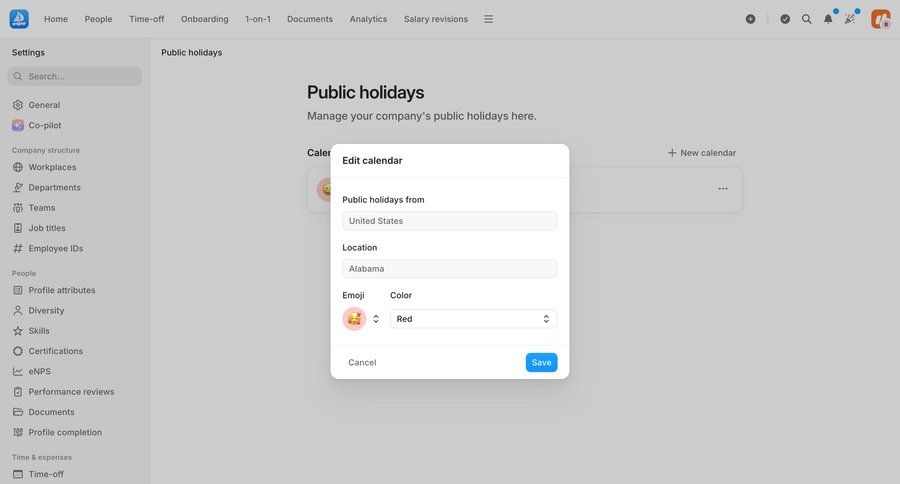 Aboard
			 calendar management ui page example