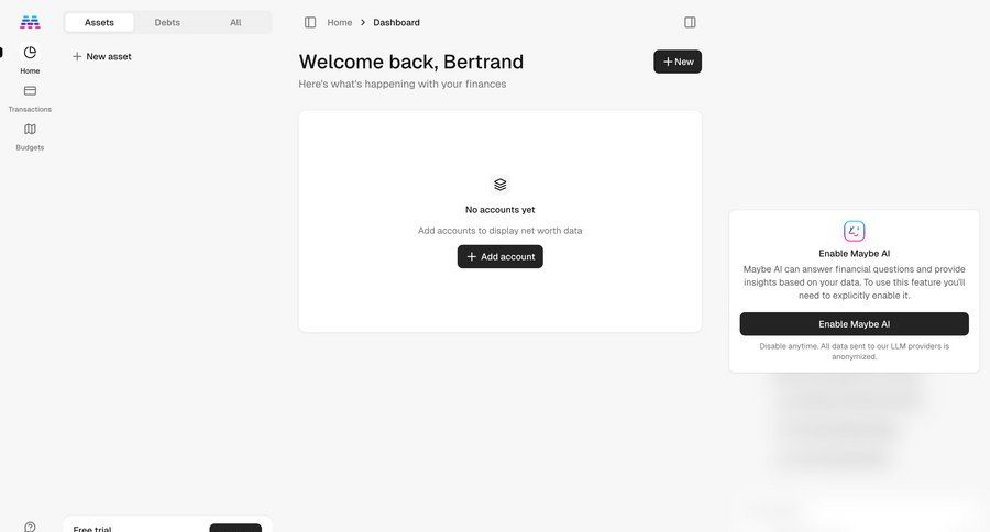 Maybe Finance
				empty state ui page example