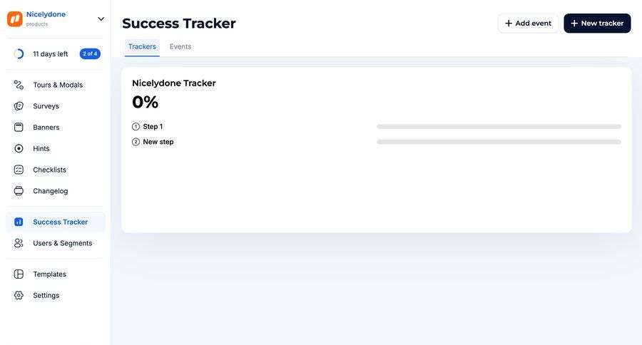 Jimo
			 dashboard progress indicator progress tracking sidebar progress bar event management ui page example
