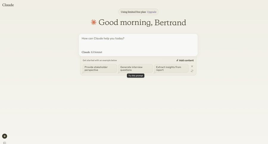 Claude
			create tooltip artificial intelligence artificial intelligence onboarding natural language processing conversational interface free plan call intelligence chat tip chat interface modern ui page example