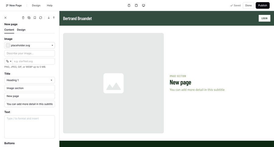 Podia
			 content management form editor design upload image wysiwyg sidebar ui page example