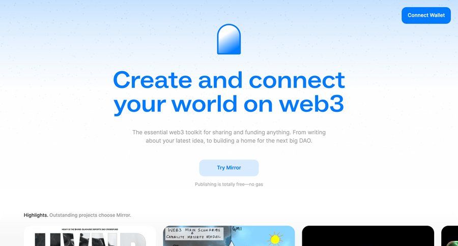 Mirror
				 page example